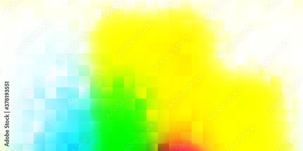 Light multicolor vector background with rectangles.