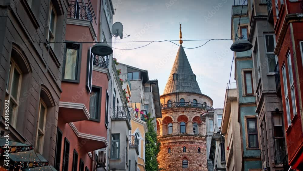 Galata Tower In Istanbul Turkey