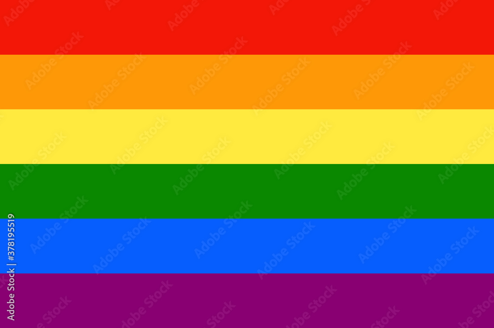 The rainbow flag is the international symbol of the lesbian, gay, bisexual and transgender community.
