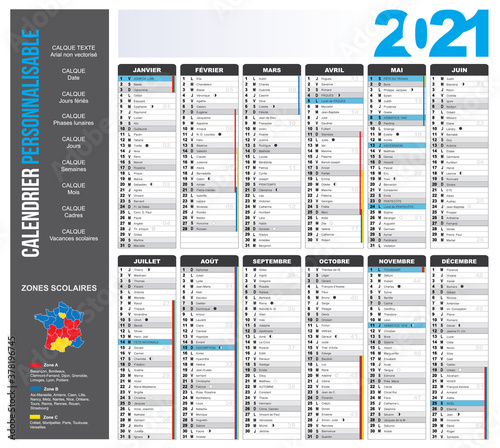 Calendrier 2021