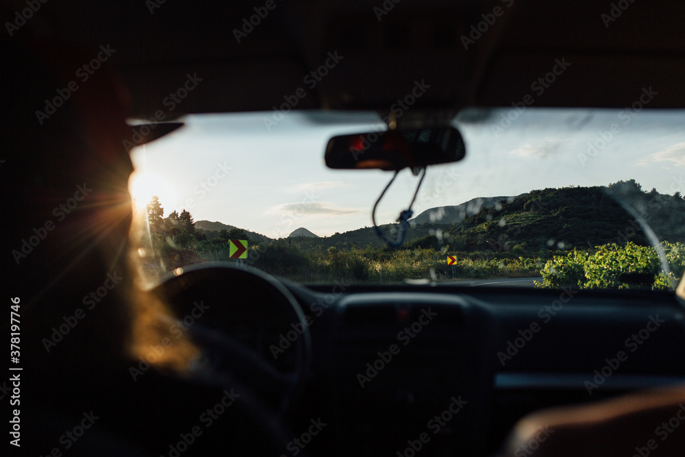 An Anonymous Man Driving An Anonymous Man Driving