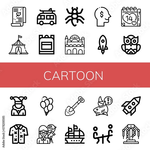 Set of cartoon icons photo