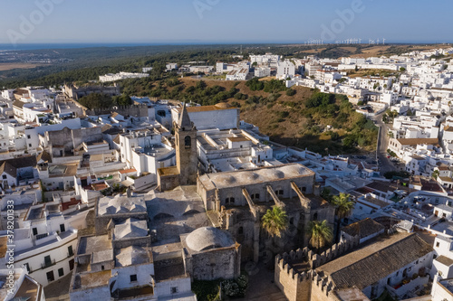 Vejer de la Frontera image with a drone from above