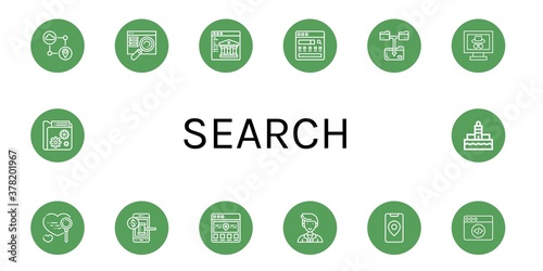 search icon set