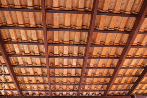 close up of a roof