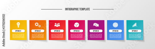 Modern infograph template. Flowchart. Vector