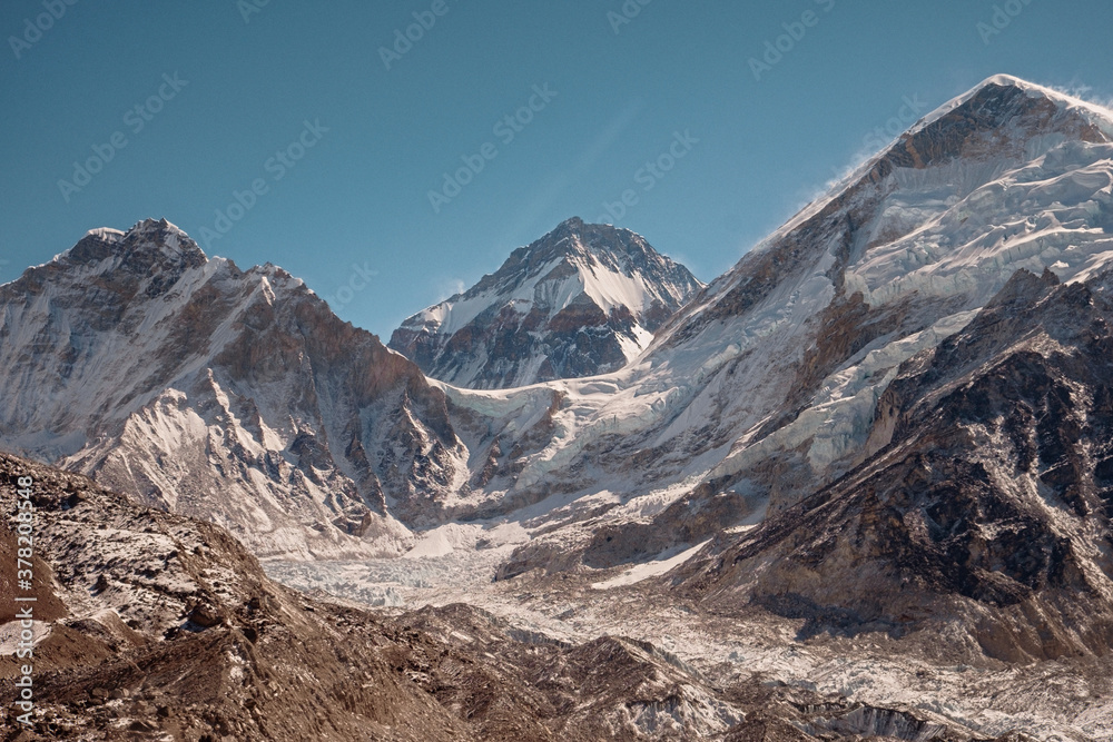 Scenic view of remote mountain area Scenic view of remote mountain area