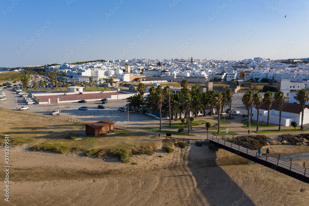 Conil de la Frontera town in Cadiz, a beautiful white town at the atlantic coast in Spain