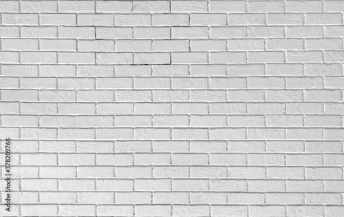 White colored brick wall Stone texture background