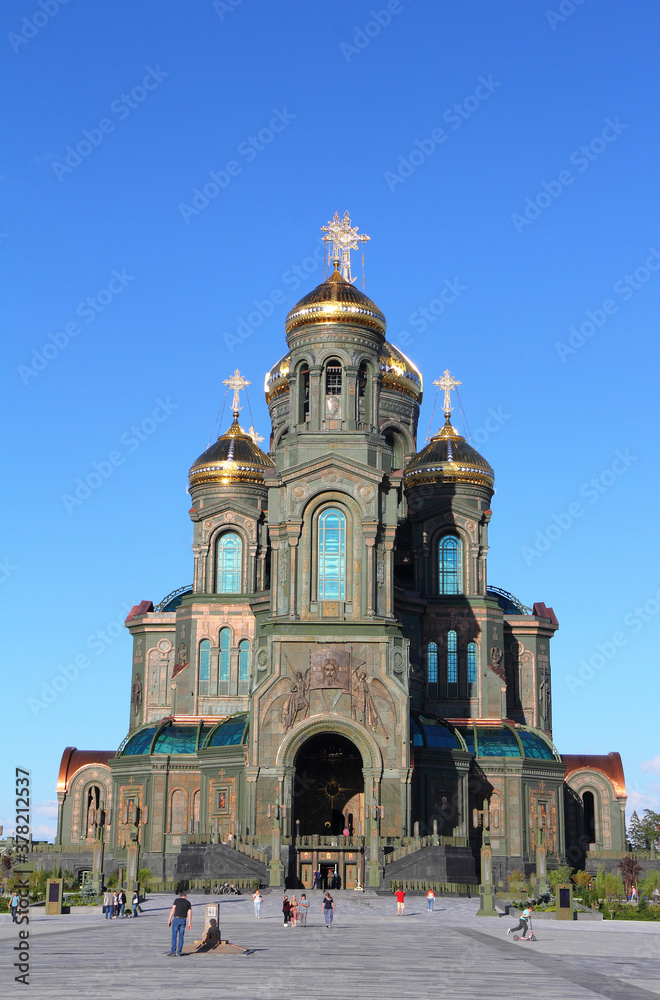 Resurrection of Christ CathedraI, main cathedral of Russian Armed Forces. Patriot Park in Moscow city, Russia. 