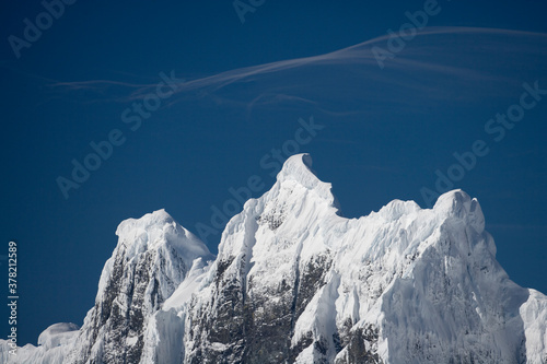 Mountain Peaks, Lemaire Channel, Antarctica
