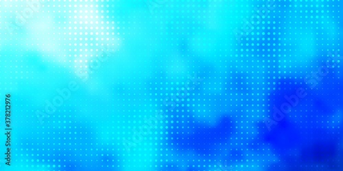 Light BLUE vector layout with circle shapes. Abstract decorative design in gradient style with bubbles. Pattern for wallpapers, curtains.