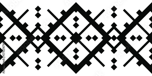 ethnic ornament from simple square shapes