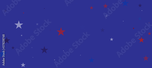 National American Stars Vector Background. USA President's 4th of July Labor 11th of November Memorial Independence Veteran's Day 