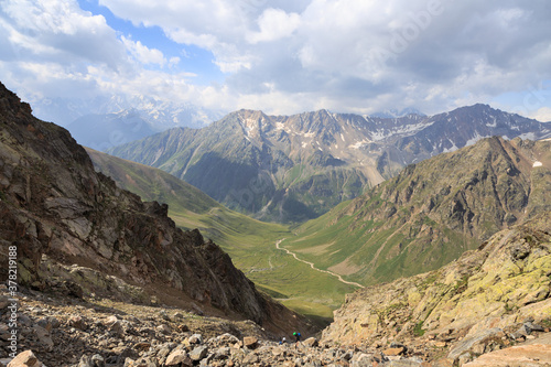 The exciting landscape of the Elbrus surroundings