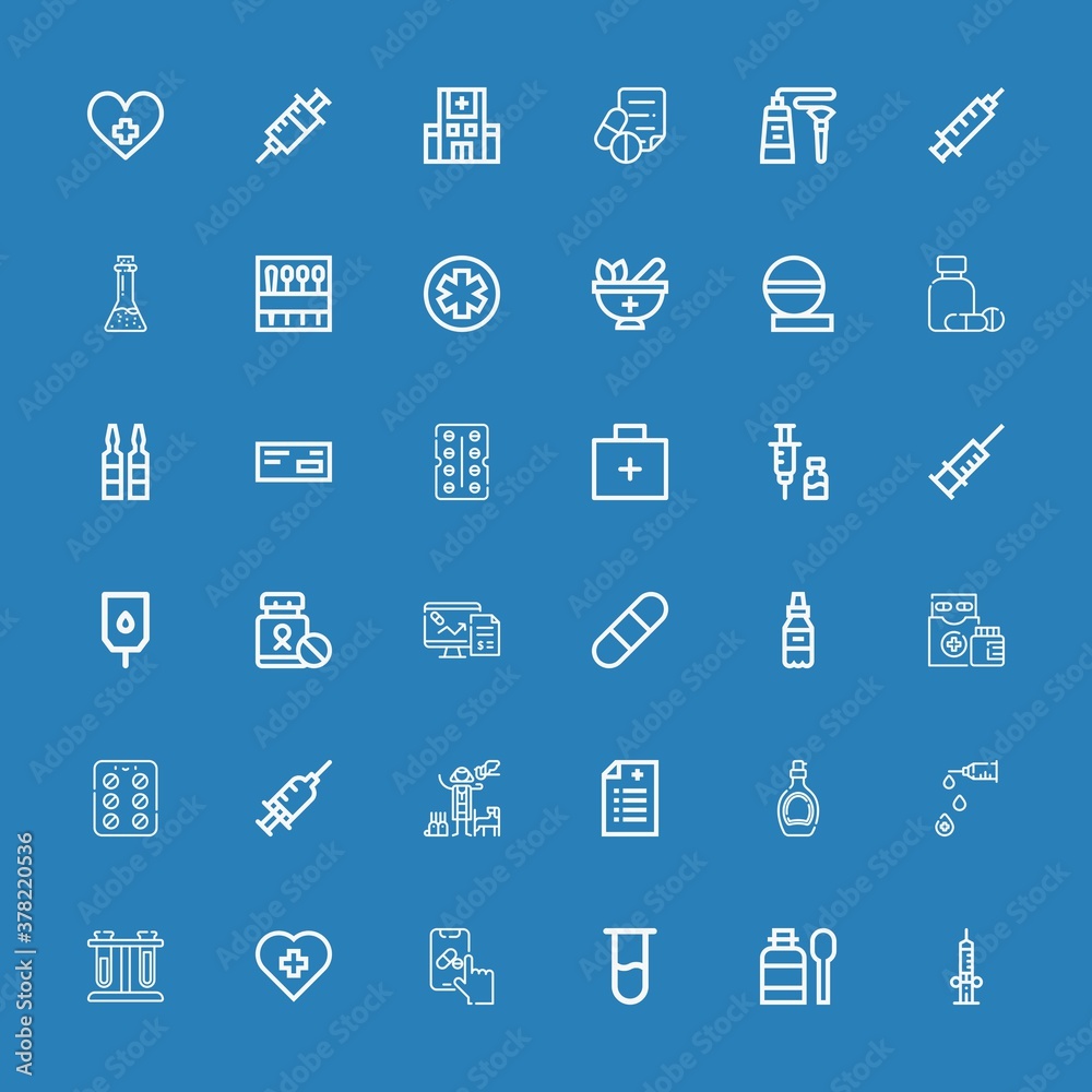 Editable 36 medication icons for web and mobile Editable 36 medication icons for web and mobile