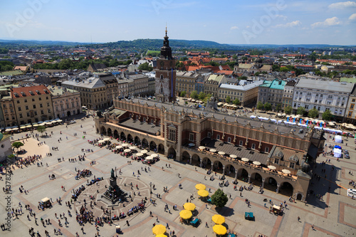 View from the Saint Mary's Church. Kraków Old Town