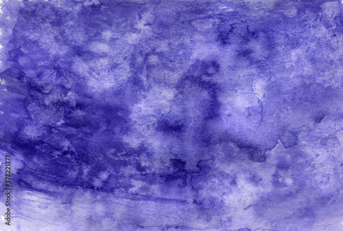 Watercolor splash abstraction texture background blue illustration. For decoration, design, cover