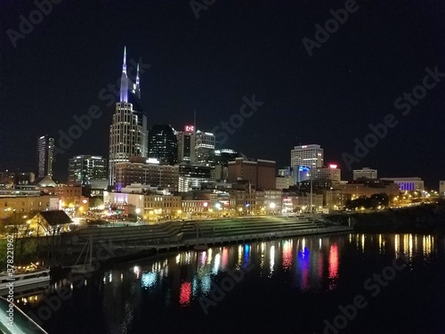 Nashville skyline at night