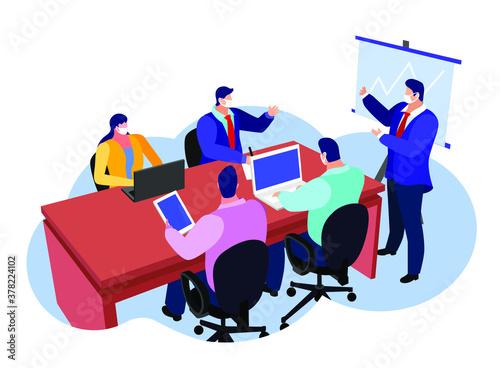 masked company meeting