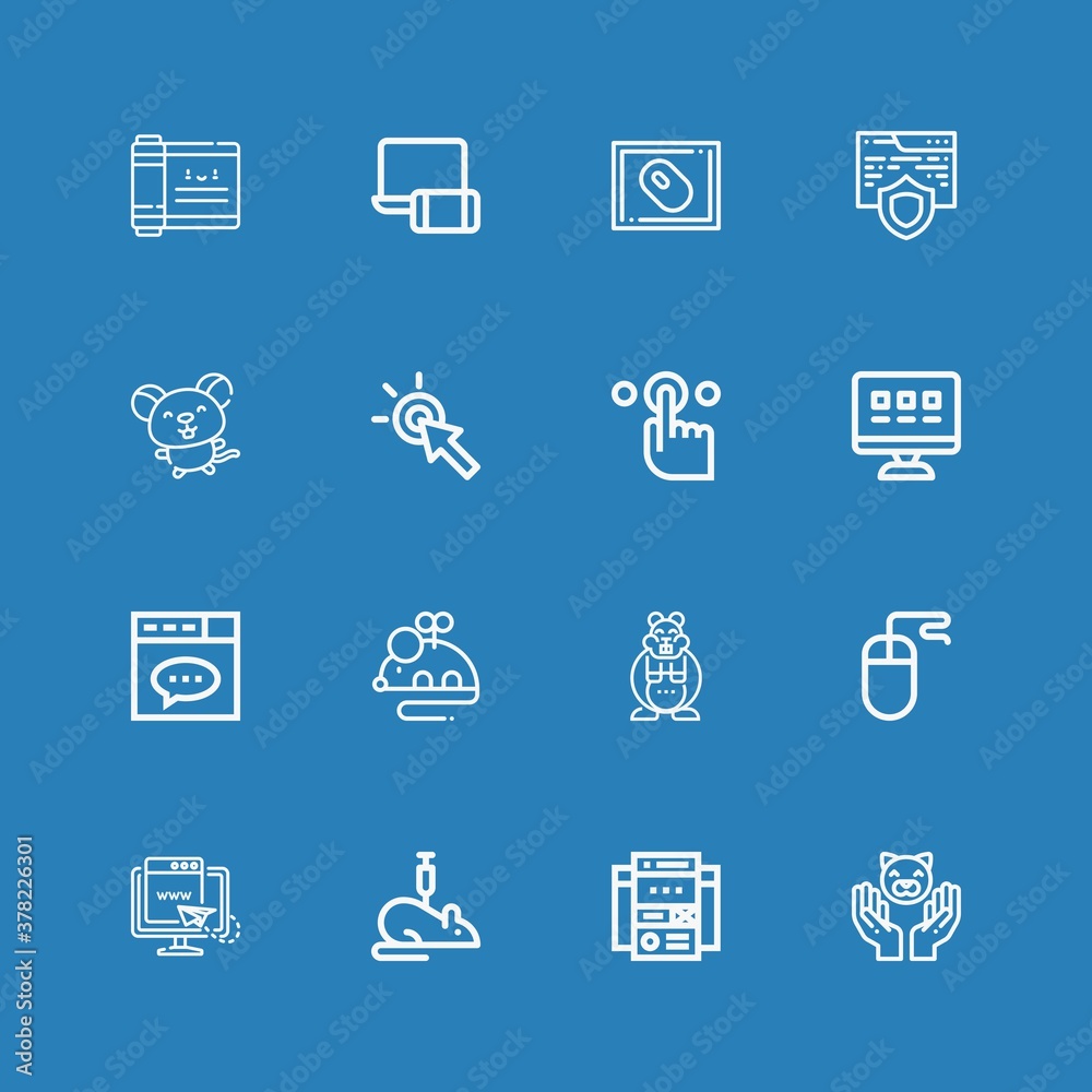 Editable 16 mouse icons for web and mobile Editable 16 mouse icons for web and mobile