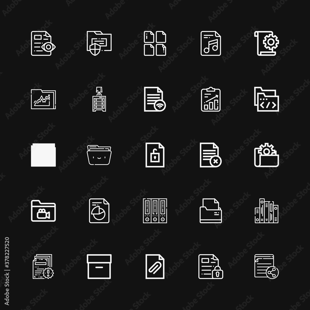 Editable 25 organize icons for web and mobile Editable 25 organize icons for web and mobile
