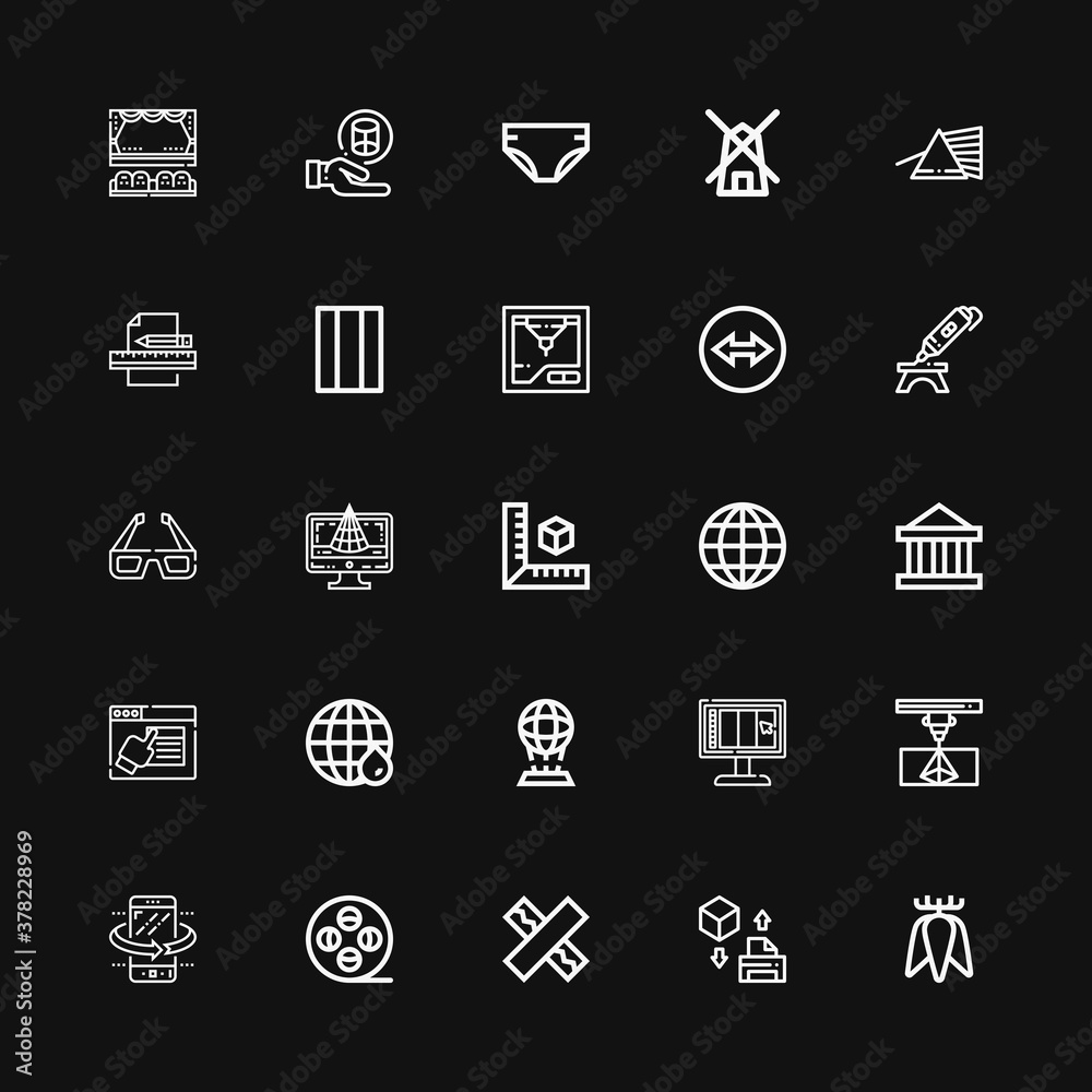 Editable 25 3d icons for web and mobile