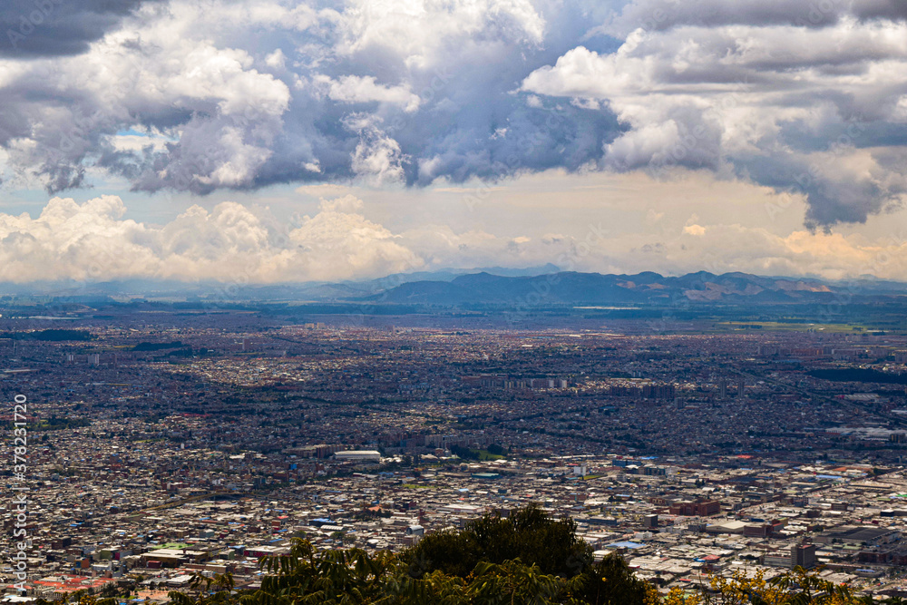 Obraz premium MIRADOR BOGOTA COLOMBIA, PAISAJE DE LA CAPITAL DE COLOMBIA