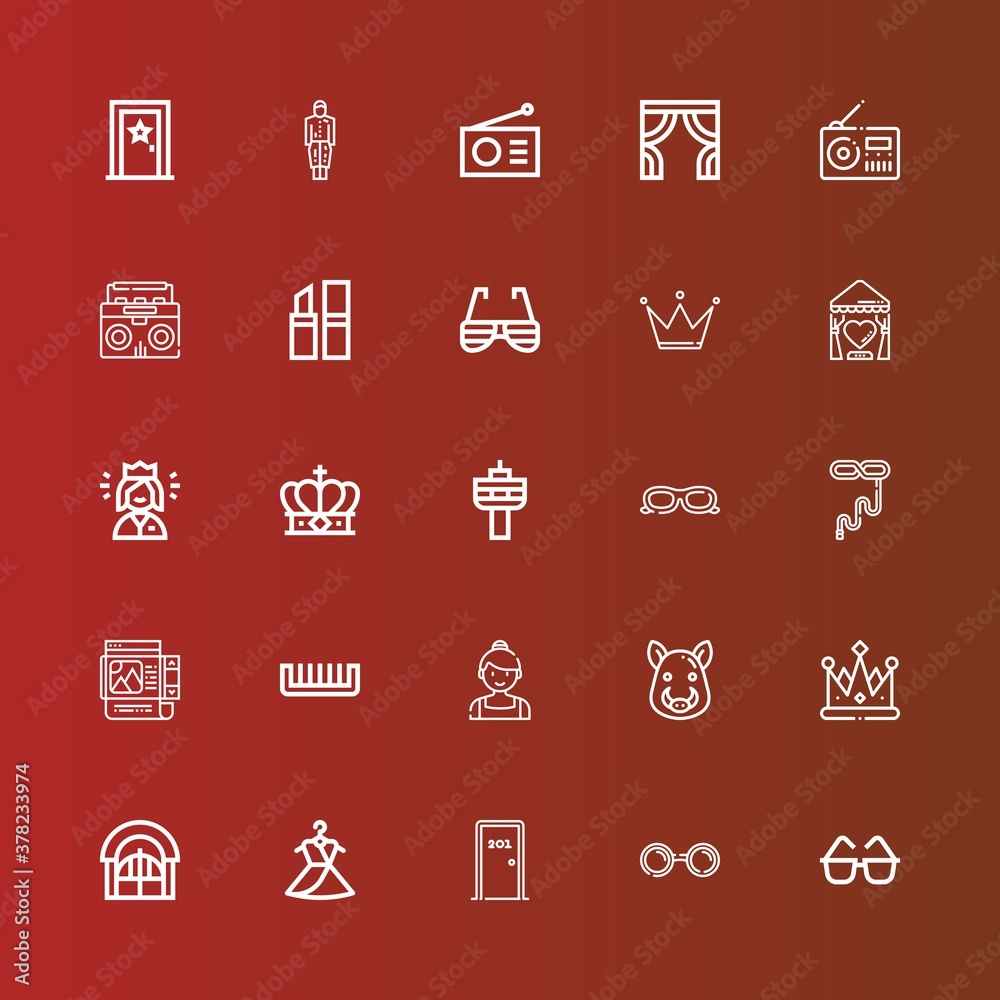 Editable 25 elegance icons for web and mobile