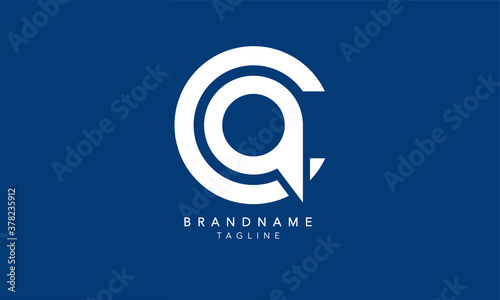 Alphabet letters Initials Monogram logo CA, AC, C and A