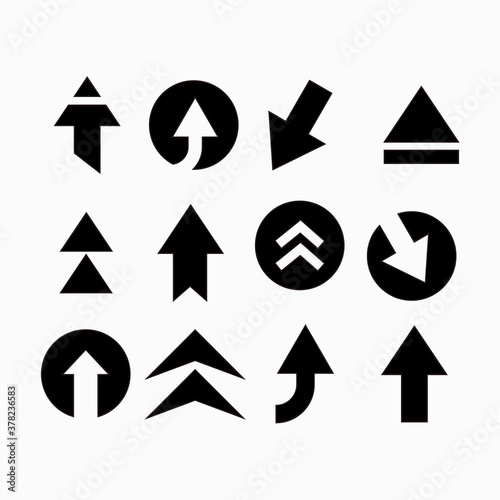 Free Download Arrows flat symbol isolated on white background - GFXLoad
