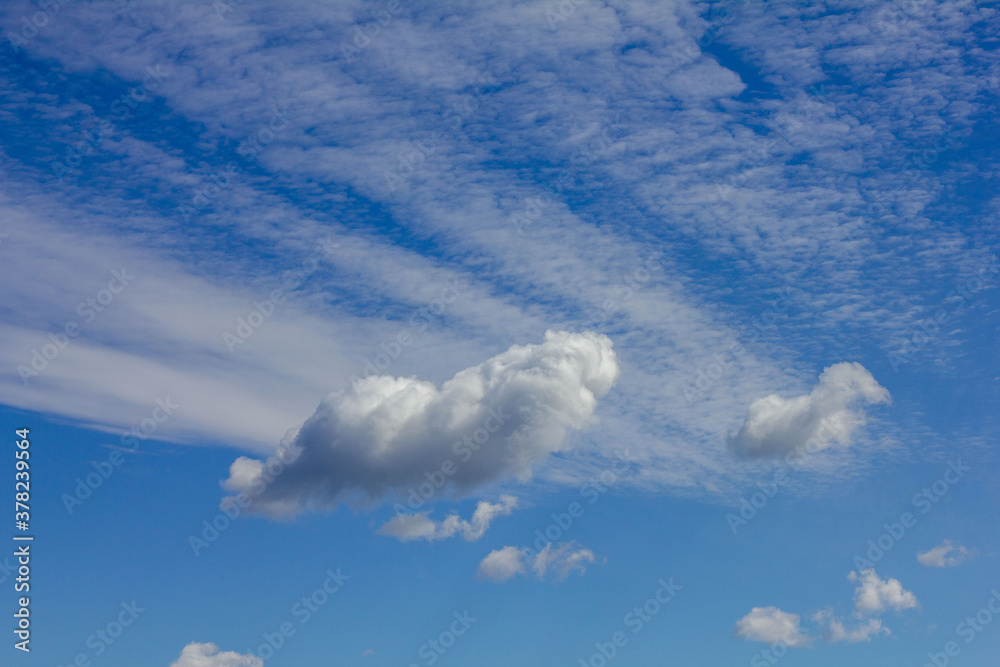 Fototapeta premium Cool clouds in a blue sky