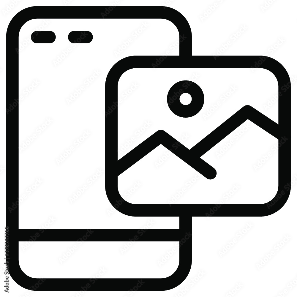 Smartphone icon. line icon. vector icon. vector illustration Smartphone icon. line icon. vector icon. vector illustration