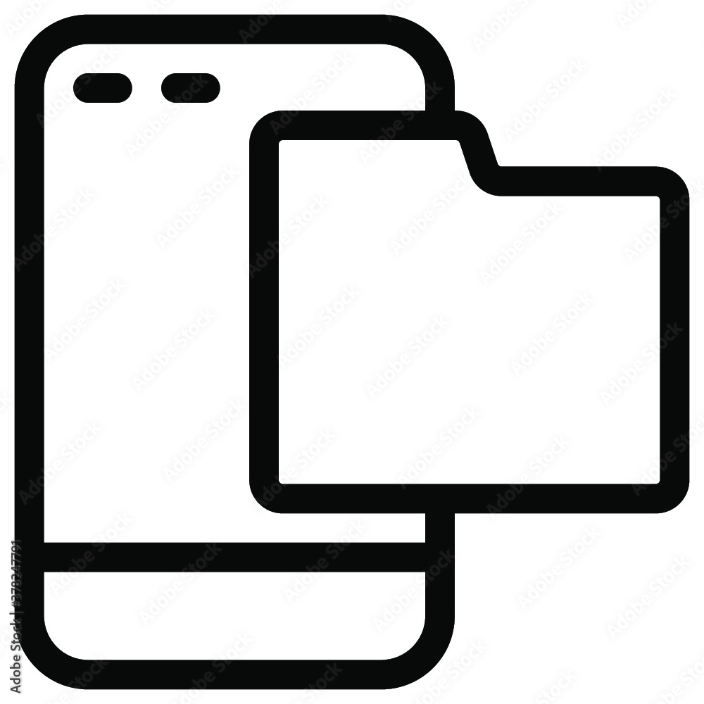 Smartphone icon. line icon. vector icon. vector illustration