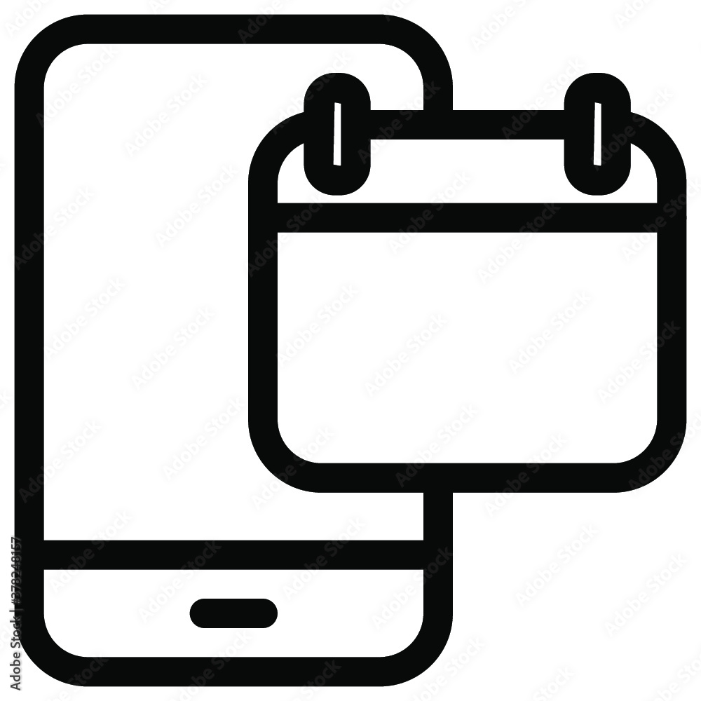 Smartphone icon. line icon. vector icon. vector illustration Smartphone icon. line icon. vector icon. vector illustration