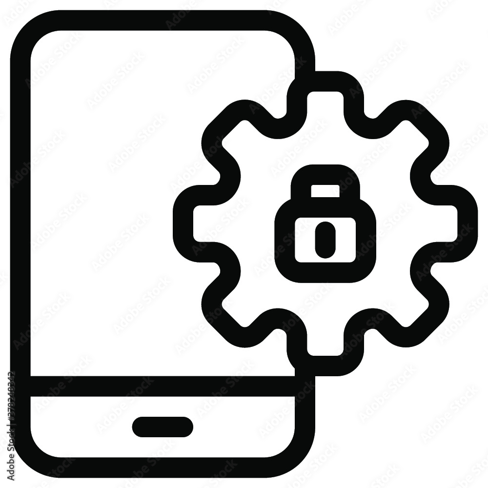 Obraz premium Smartphone icon. line icon. vector icon. vector illustration