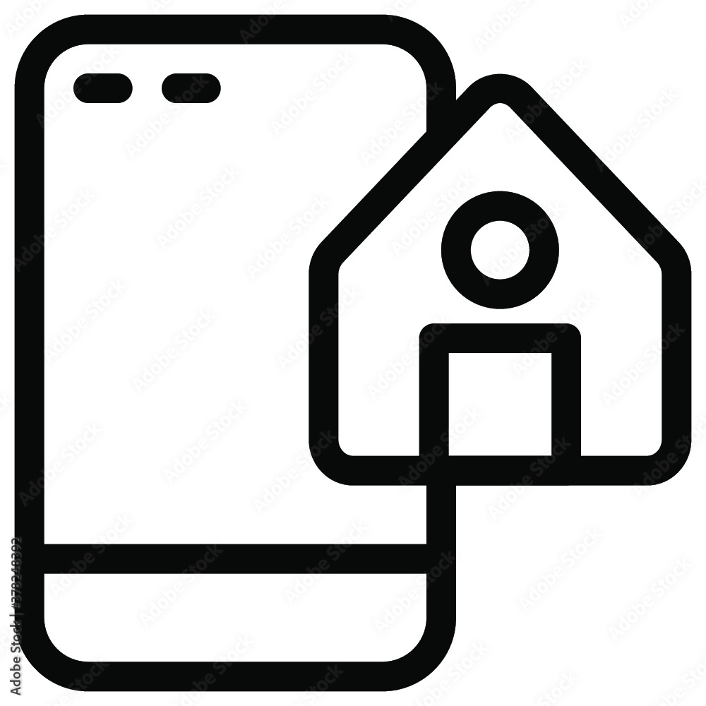 Smartphone icon. line icon. vector icon. vector illustration Smartphone icon. line icon. vector icon. vector illustration
