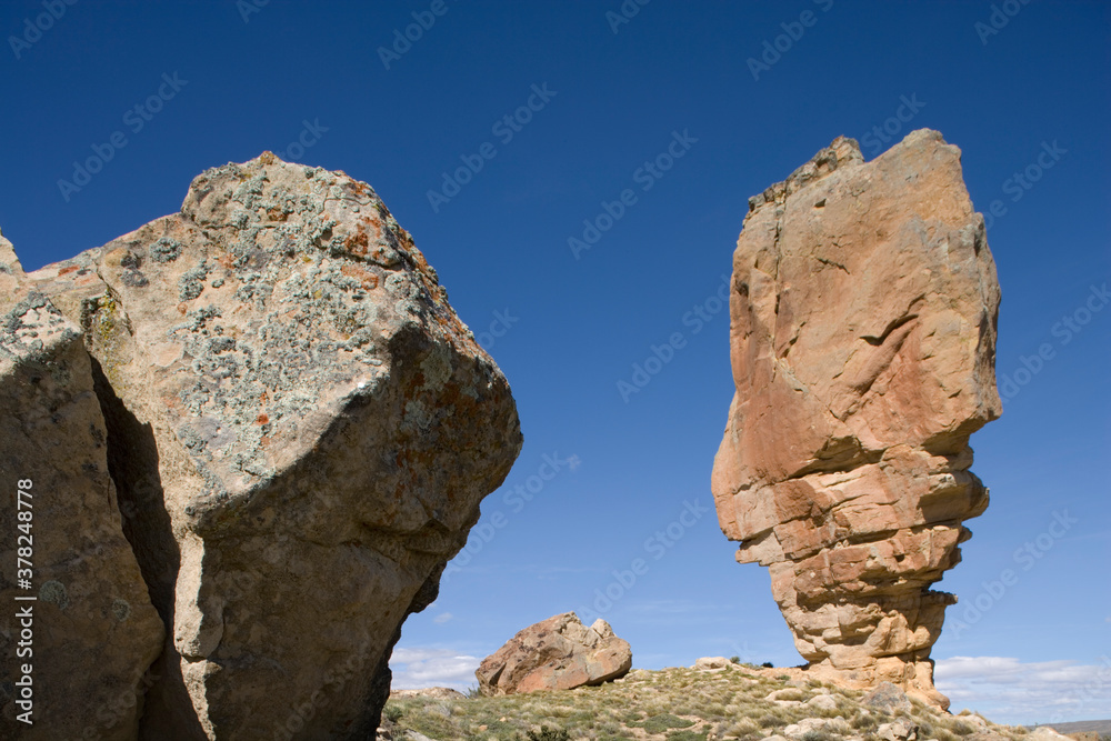 Eroded Rock Pillar, Patagonia, Argentina