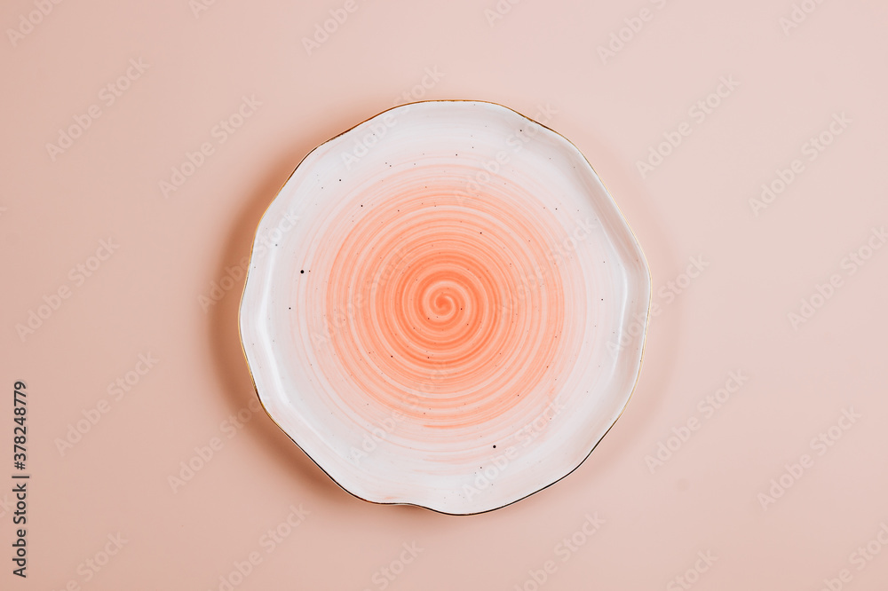 Pink festive table setting. Flat lay arrangement. Pink festive table setting. Flat lay arrangement.