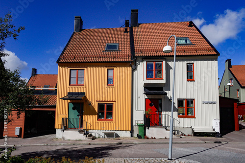 Nykoping, Sweden  Houses in the  neighbourhood of Brandholmen. photo