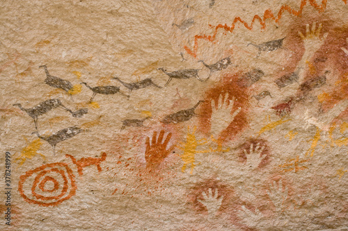 Schilderij op canvas Cave of Hands, Patagonia, Argentina