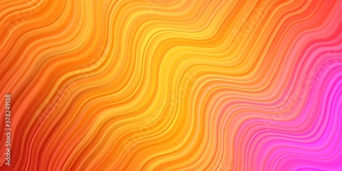 Light Multicolor vector pattern with curves.