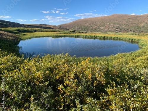 lake in the mountains in summer