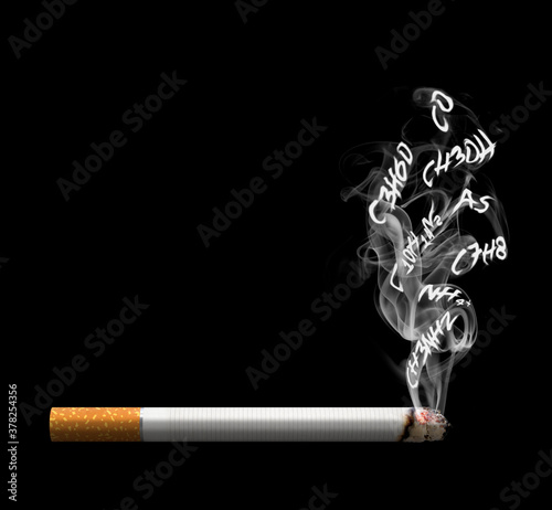 Cigarettes isolated on a white background. 3d illustration