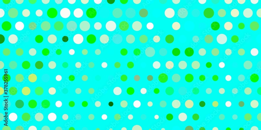 Light blue, green vector layout with circle shapes.