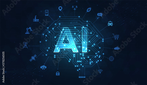 Artificial intelligence, machine learning, ai, data deep learning for future technology artwork, mining, isometric, neural network, machine programming and Responsive web banner. vector Illustration.