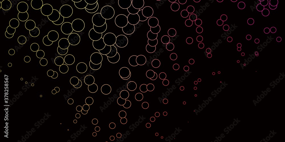 Dark Pink, Yellow vector background with bubbles. Abstract decorative design in gradient style with bubbles. Pattern for websites. Dark Pink, Yellow vector background with bubbles. Abstract decorative design in gradient style with bubbles. Pattern for websites.