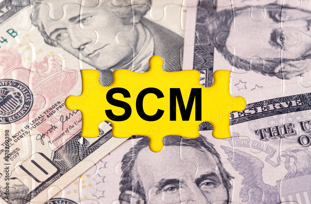 Puzzle with the image of dollars in the center of the inscription -SCM Puzzle with the image of dollars in the center of the inscription -SCM