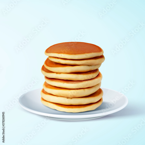 Fluffy pancake element