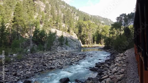 Animas river view from a Durango silverton train